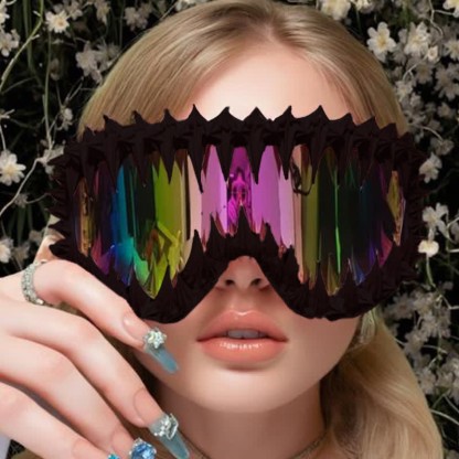 Spykay™ SG60872 Trendy Punk Style Irregular Shaped Ski Goggles for Outdoor Activities - image 9