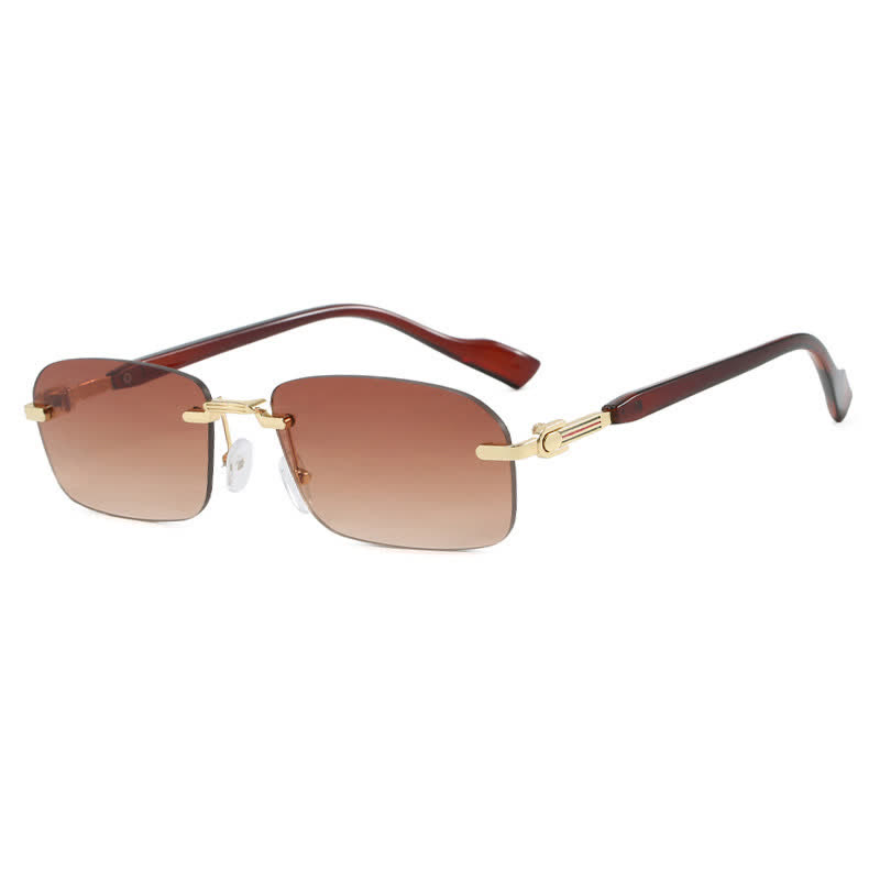 Spykay™ SG60831 Women's Rectangle Frame Rimless Sunglasses