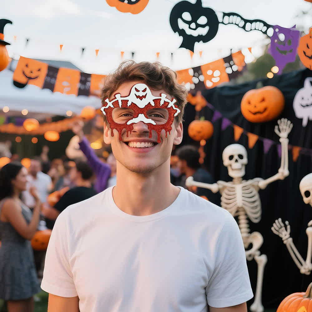 Spykay™ EG26830 Halloween Spooky Bat Pumpkin Skull Glasses for Adult Children - image 8