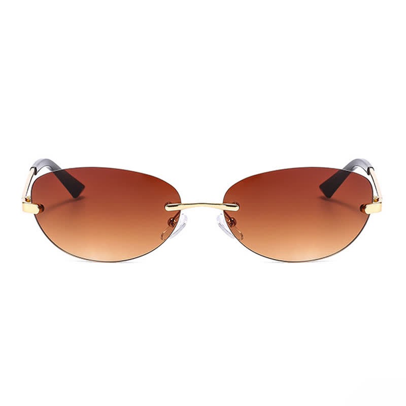 Spykay™ SG60667 Y2K Oval Frame Rimless Sunglasses - image 14