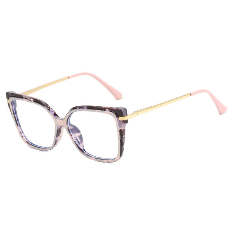 Spykay™ EG60695 Anti-blue Light Square Frames Oversized Eyeglasses - Pink Leopard Print - image 8