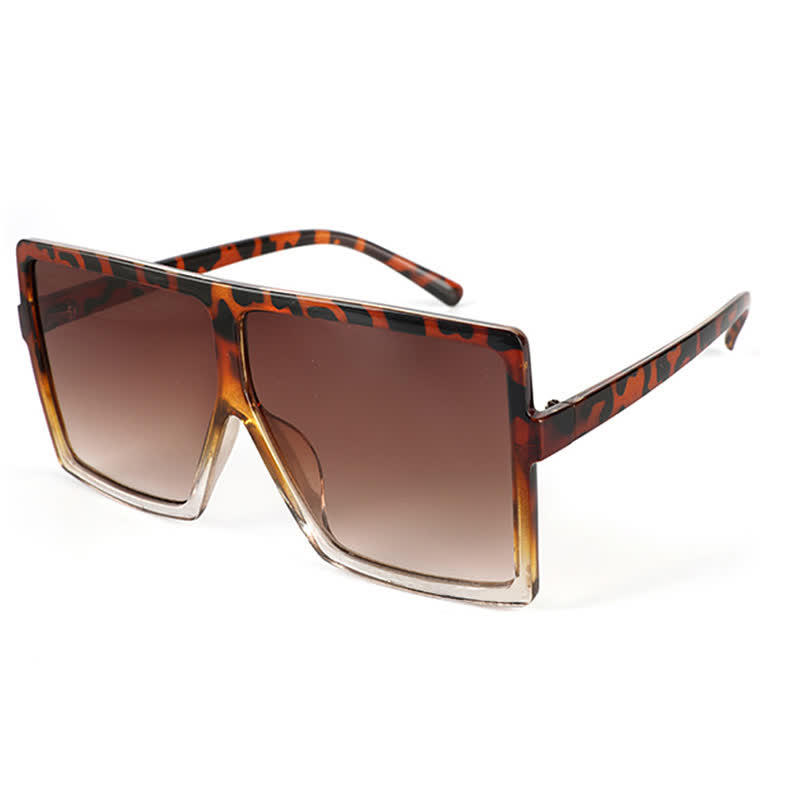 Spykay™ SG60998 Square Oversized Frame Fashion Sunglasses - Leopard/Clear - image 23