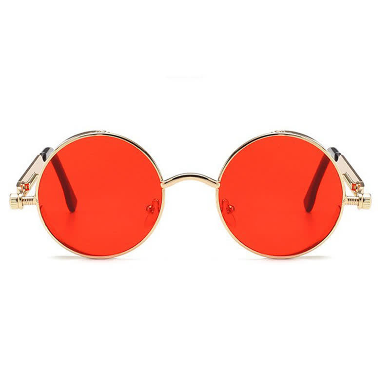Spykay™ SG60945 Retro Punk Round Frame Spring Temples Sunglasses - image 15