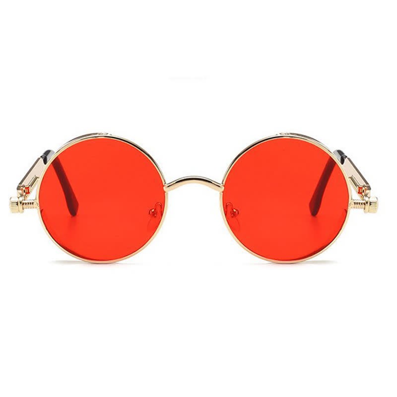Spykay™ SG60945 Retro Punk Round Frame Spring Temples Sunglasses - image 15