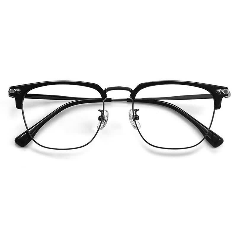 Spykay™ EG26832 Semi-Rimless Classic Square Frame Anti-blue Light Browline Glasses - image 11