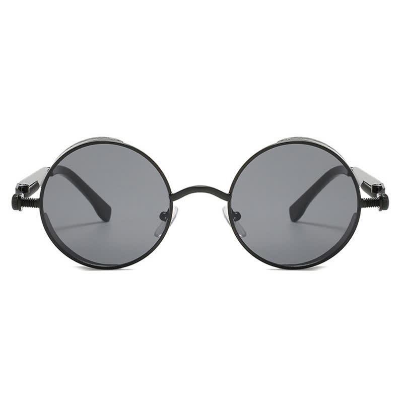 Spykay™ SG60945 Retro Punk Round Frame Spring Temples Sunglasses - image 4