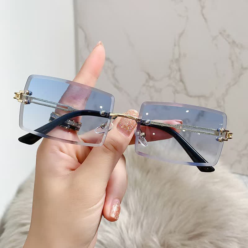 Spykay™ SG60744 Rimless Rectangle Frame Fashion Sunglasses - image 2