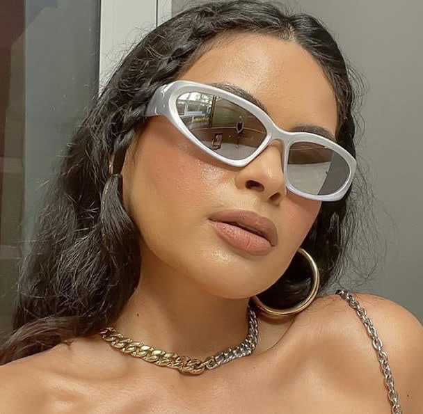 Spykay™ SG60712 Y2K Punk Oval Frame Sunglasses