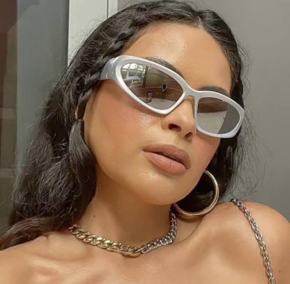 Spykay™ SG60712 Y2K Punk Oval Frame Sunglasses