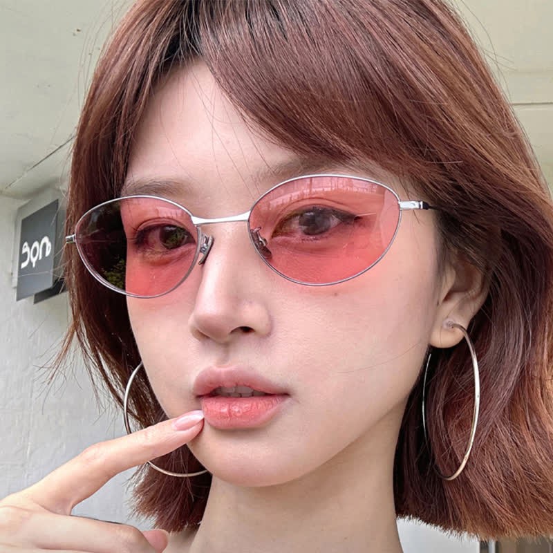 Spykay™ SG60770 Titanium Oval Frame Polarized Lightweight Sunglasses with Nylon Lenses - image 24