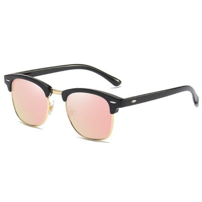Spykay™ SG60929 Semi-Rimless Polarized Square Frame Browline Sunglasses for Fishing&Driving - Pink/Golden - image 27
