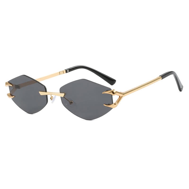Spykay™ SG60856 Claw Temples Geometric Rimless Hipster Sunglasses - image 11