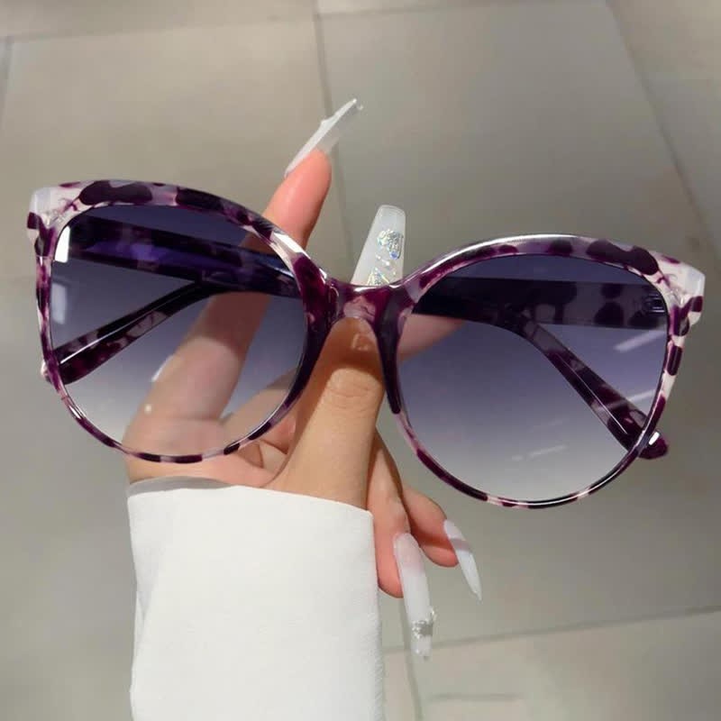 Spykay™ SG60930 Cat-Eye Oversized Frame Hipster Sunglasses