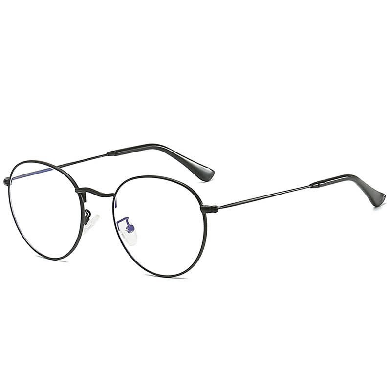 Spykay™ EG26906 Retro Simple Round Frame Anti-blue Light Hipster Glasses - Black - image 9