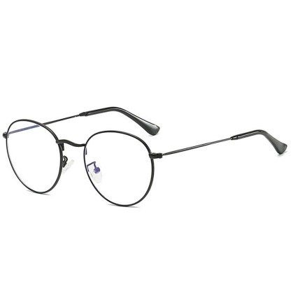 Spykay™ EG26906 Retro Simple Round Frame Anti-blue Light Hipster Glasses - Black - image 9
