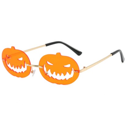 Spykay™ SG60987 Halloween Pumpkin Sunglasses for Women Men - Orange B - image 12