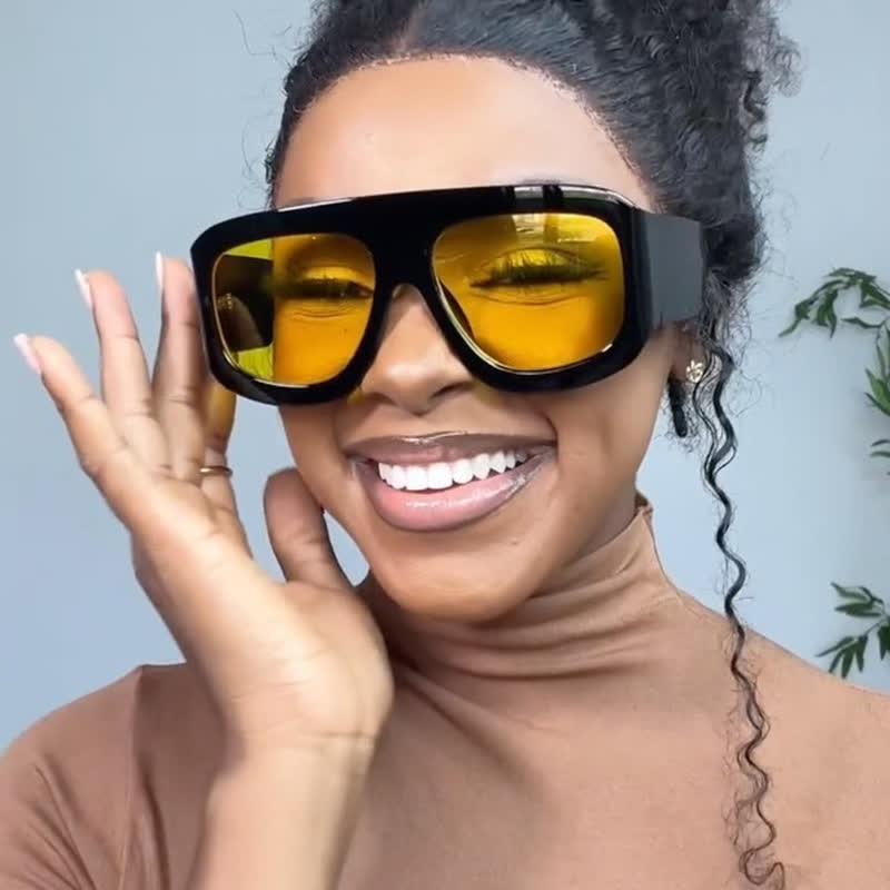 Spykay™ SG60675 Oversized Square Frame Hipster Sunglasses - image 9