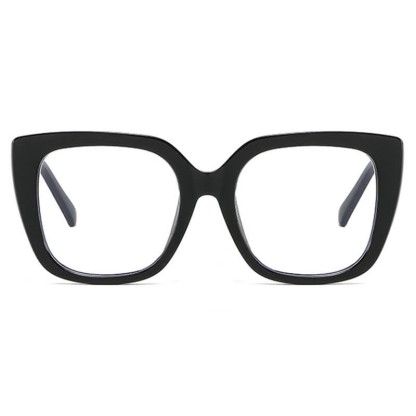 Spykay™ EG26771 Leopard Pattern Square Frame Oversized Glasses