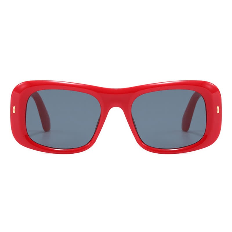 Spykay™ SG60905 Arrow Decor Square Frame Thick Sunglasses