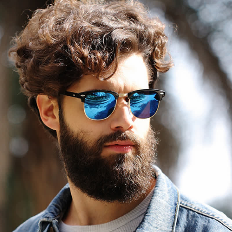 Spykay™ SG60929 Semi-Rimless Polarized Square Frame Browline Sunglasses for Fishing&Driving - image 11