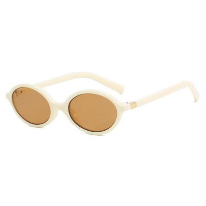Spykay™ SG26663  Vintage Oval Frame Sunglasses - Off White - image 19