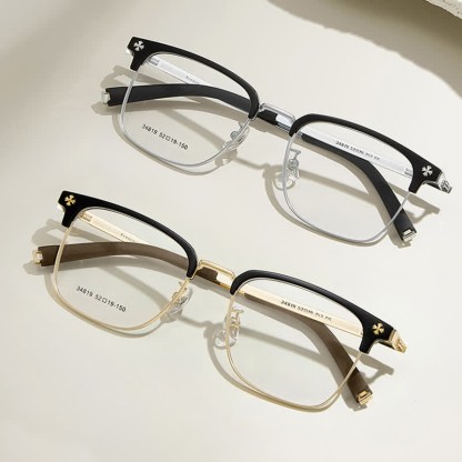 Spykay™ EG26925 Gothic Cross Unisex Square Frame Anti-blue Light Retro Browline Glasses - image 10