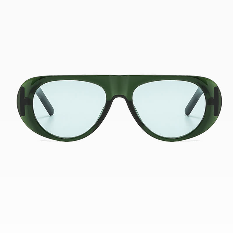 Spykay™ SG60671 Oval Frame Wide Temples Vintage Aviator Sunglasses - image 19