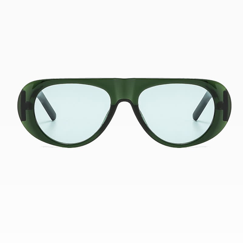 Spykay™ SG60671 Oval Frame Wide Temples Vintage Aviator Sunglasses - image 19