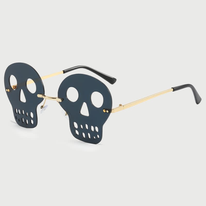 Spykay™ SG60988 Halloween Skull Ghost Sunglasses for Women Men - Black B - image 6