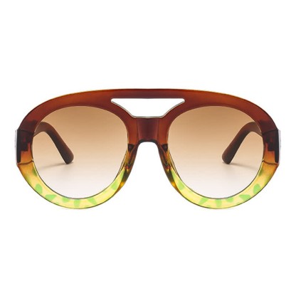 Spykay™ SG60741 Round Frame Double Bridges Oversized Aviator Sunglasses - image 24