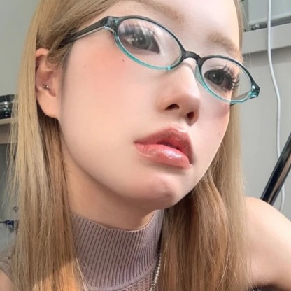 Spykay™ EG26885 Anti-blue Light Retro Small Oval Frame Y2K Hipster Eyeglasses - image 6