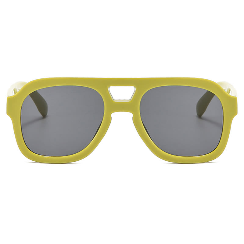 Spykay™ SG60832 Double Bridges Thick Frame Hipster Aviator Sunglasses - image 12