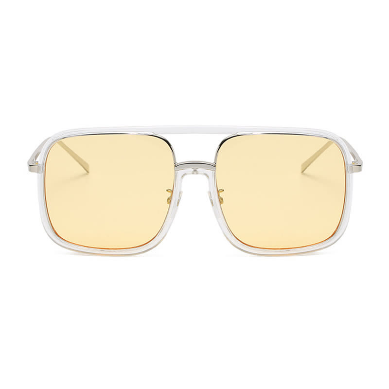 Spykay™ SG60732 Tortoise Pattern Flat Top Square Frame Double Bridges Sunglasses - image 13