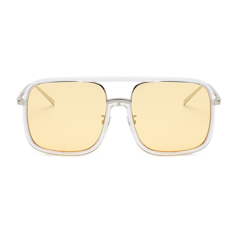 Spykay™ SG60732 Tortoise Pattern Flat Top Square Frame Double Bridges Sunglasses - image 13