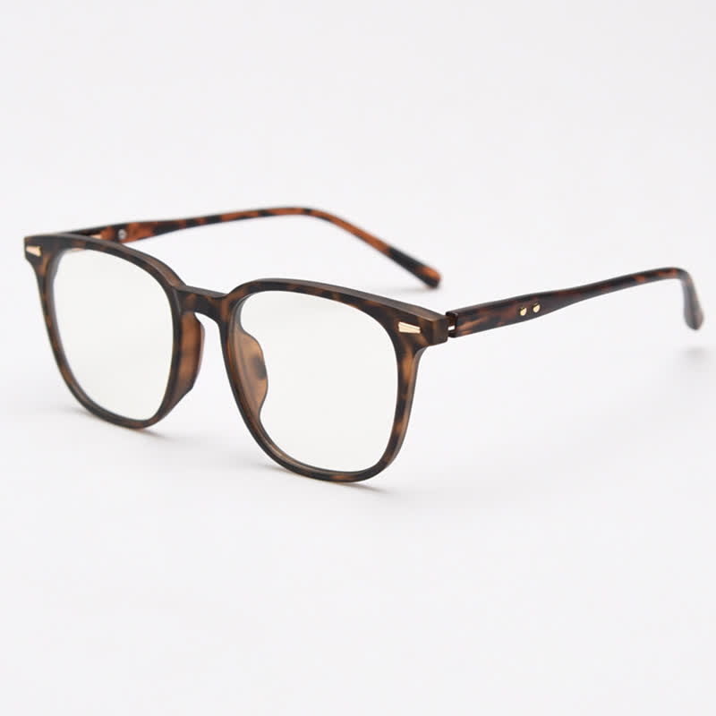 Spykay™ EG26868 Large Square Frame Anti-blue Light Retro Classic Glasses  - Leopard - image 10