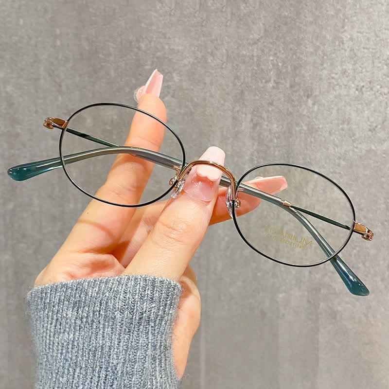 Spykay™ EG26892 Lightweight Oval Frame Anti-blue Light Glasses - Green - image 7