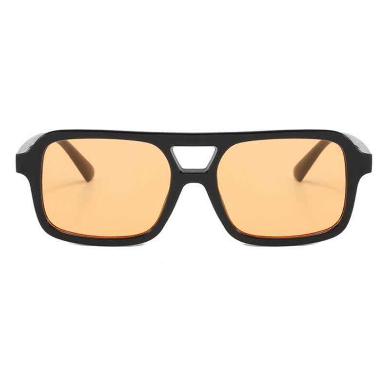 Spykay™ SG60851 Double Bridges Square Frame Retro Sunglasses