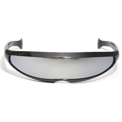 Spykay™ SG61011 One-piece Color Mirror Lens Monolens Cyclops Robotic Futuristic Narrow Y2K Punk Sunglasses - image 5