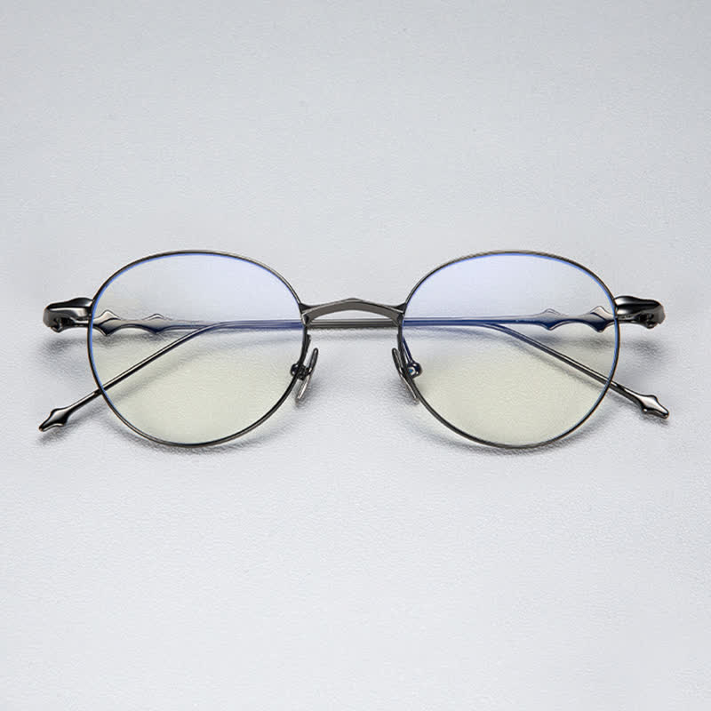 Spykay™ EG26853 Round Titanium Frame Anti-blue Light Classic Glasses - image 15