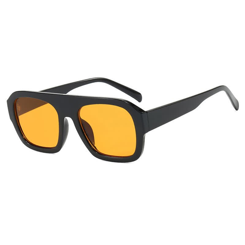 Spykay™ SG60920 Square Large Frame Trendy Sunglasses - Black/Orange - image 24