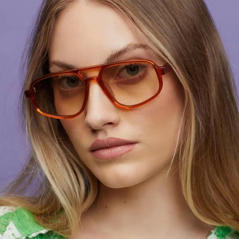 Spykay™ SG60912 Double Bridges Vintage Aviator Sunglasses