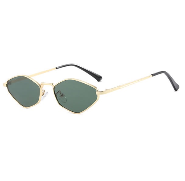 Spykay™ SG60713 Small Rhombus Frame Metal Temples Sunglasses