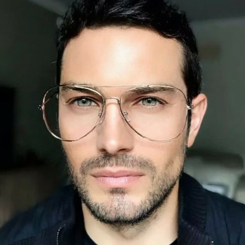 Spykay™ EG26827 Hipster Metal Retro Anti-blue Light Aviator Glasses - image 9