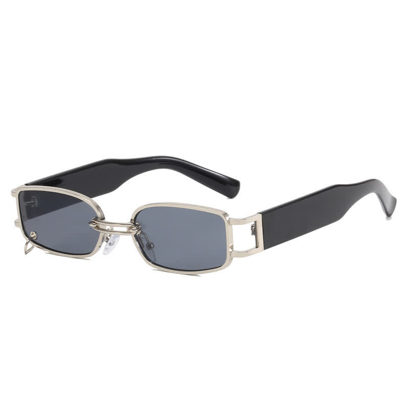 Spykay™ SG60752 Rectangle Metal Frame Vintage Sunglasses With a Ring Buckle