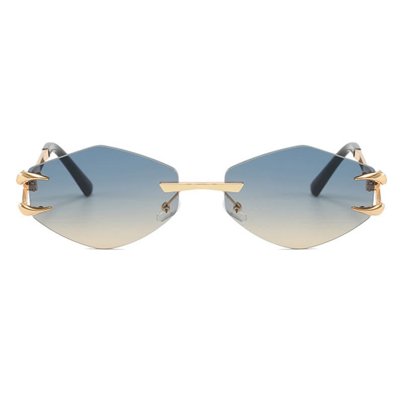 Spykay™ SG60856 Claw Temples Geometric Rimless Hipster Sunglasses - image 19