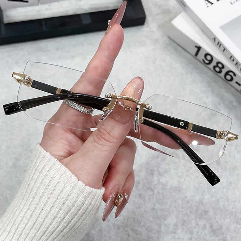 Spykay™ SG60972 Geometric Frame Rimless Hipster Photochromic Sunglasses - image 5