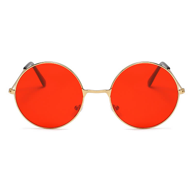 Spykay™ SG61008 Retro Round Frame Metal Sunglasses for Women Men - image 5