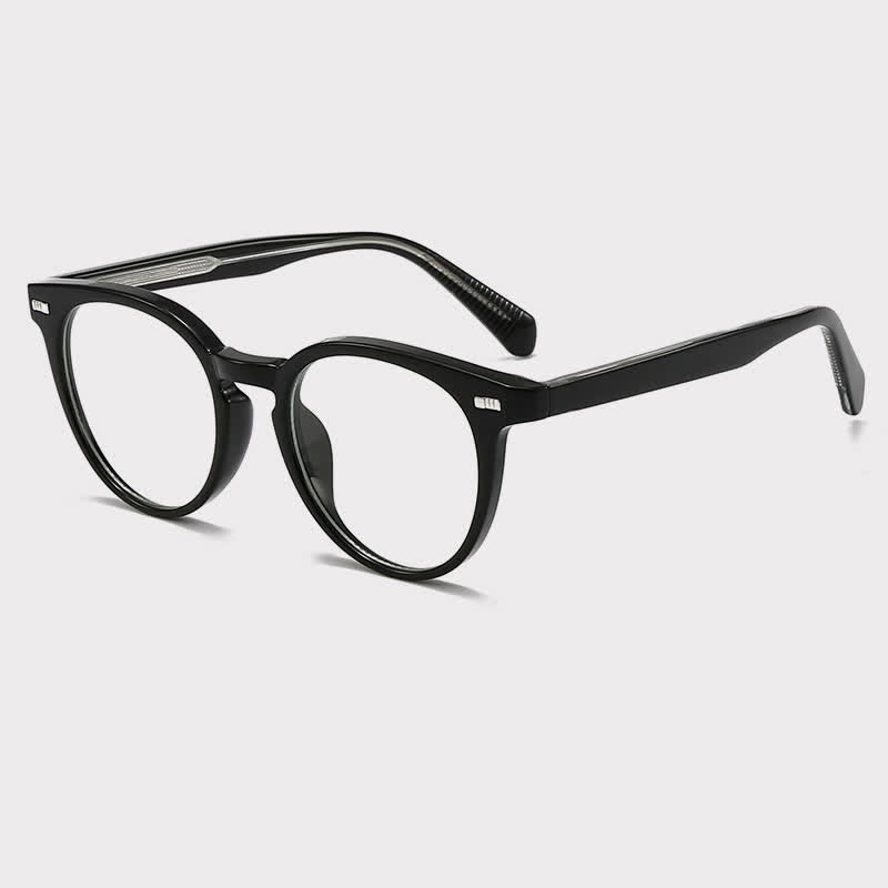 Spykay™ EG26835 Retro Classic Round Frame Anti-blue Light Glasses - Black - image 5