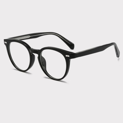 Spykay™ EG26835 Retro Classic Round Frame Anti-blue Light Glasses - Black - image 5