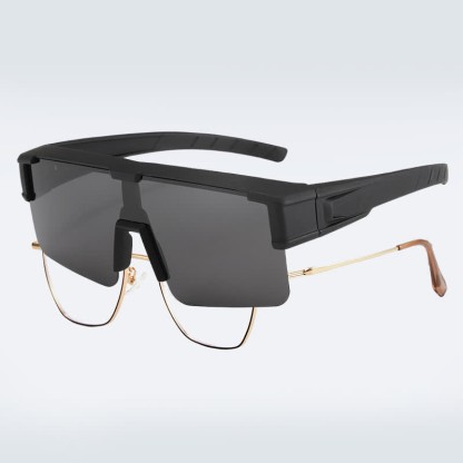 Spykay™ SG60974 Fit Over Glasses Polarized One-piece Sunglasses - Black - image 8